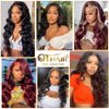 QTHAIR 14A Grade Brazilian Virgin Body Wave Hair Hair Bundle/Closure/Frontal 100% Unprocessed Brazilian Body Wave Human Hair Extensions (24", 4x4 Closure)