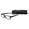 SAV Eyewear Men's Sportex Ar4160 Brown Rectangular Reading Glasses, 29 mm + 1.25