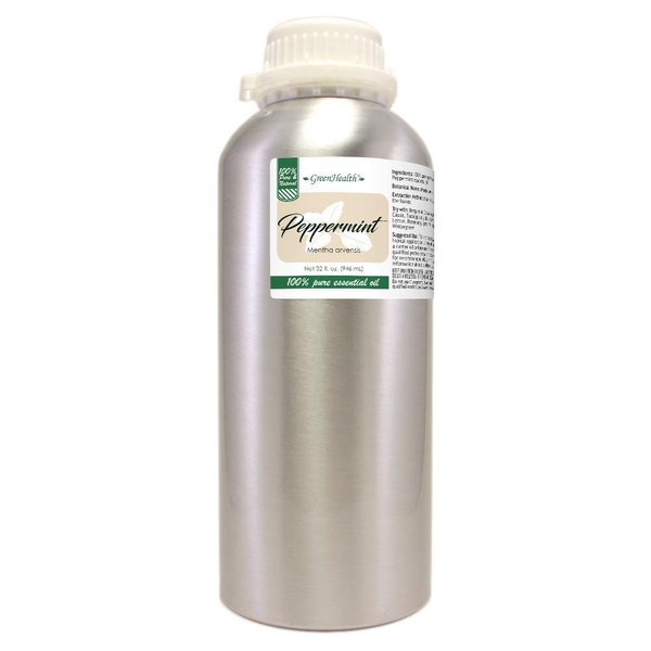 32 fl oz - Peppermint Essential Oil - 100% Pure Essential Oil - GreenHealth