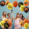 Orange Black and Yellow Balloons, 12 Inch Construction Balloons 30PCS Excavator Balloon Orange Black and Yellow Latex Balloons Truck Balloons for Boys Kids Birthday Shower Graduation Party Decorations
