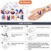 103 PCS Philippines Filipino Flag Pride Temporary Tattoos Stickers Themed Birthday Party Decorations Supplies Decor Favors Star Sun Flags Tattoo Sticker Gifts For Kids Boys Girls Class Prizes Carnival