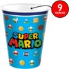 Amscan Multicolor Super Mario Brothers Cups (9 oz) Pack of 8 - Durable & Reusable Themed Cups, Perfect for Kids' Parties