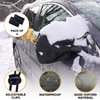EcoNour Car Side Mirror Snow Cover (2 Pack) | Fits for Most Cars, SUV's, Vans and Trucks | Waterproof Material | Soft Snow Mirror Cover Keeps Ice and Snow Off (14” x 15”)