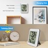Indoor Outdoor Thermometer Hygrometer Wireless, Urageuxy Digital Temperature Humidity Monitor with 328ft Range Remote Sensor for Home, Greenhouse, Refrigerator, ℃/℉ Switch Optional (White)