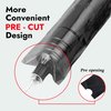 200PCS Pen Covers with 6PCS Grip Tape - SOTICA Machine Wrap Cover Black Pen Bags Pen Sleeves Machine Sleeves with Black Grip Wrap Self-Adherent Tape Plastic Covers