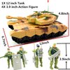 Fycooler Elite Force Armored Military Tank– Vehicle Playset with Action Figure and Realistic Accessories Military Toy Set for Kids Indoor Outdoor Play Birthday Gift