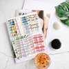 WOKOTO 20 Sheets 280 Pieces Marble Design Gel Nail Polish Strips for Women Gradient Nail Gel Stickers Wraps Gel Nail Stickers Full Nail Wraps Stick On Nails Polish Stickers Press On Nails