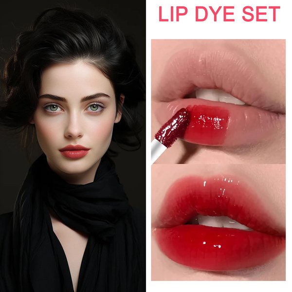 6 Colors Lip Tint Stain Set, Natural Moisturizing Lip Stain Long Lasting Waterproof Korean Lip Gloss, Multi-Use Lip & Cheek Tint Mini Liquid Lipstick,Lightweight,Non-sticky,Transfer-Proof,Vivid Color