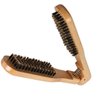 Double Sided Wood Clamp Hair Brush for Easy Straightening, Smoothing and Preventing Hair Damage, 22cm Length, ()
