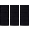 TecUnite 200 Pieces No-metal Hair Elastics Bulk Rubber Bands Hair Ties Ponytail Holders Hair Bands for Women Girls (Black,3 mm X 5 cm)
