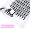 Premade Fans Eyelash Extensions 20D Mixed Tray Pointed Base Premade Lash Extensions Fans Middle Stem Premade Lash Fan Synthetic Mink Volume Lash Extensions (20D-0.07C-12-18mm)