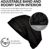 Hairbrella Satin Lined Adjustable Sleep Cap - Sleeping Caps for Women to Protect Hair, Satin Band Edge, Silk Bonnet Paloma XL