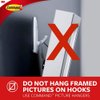 Command Medium Wire Hooks, Damage Free Hanging Wall Hooks with Adhesive Strips, No Tools Wall Hooks for Hanging Decorations in Christmas Decorations, 7White Hooks and 12 Command Strips