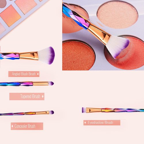 4 Pcs Foundation Brush Makeup Brush Set, Makeup Brushes For Eyeshadow, Blush, Concealer, Foundation Application, Eco-Friendly, Gift Set, Synthetic Hair, Vegan & Cruelty-Free