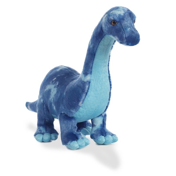 Aurora® Ferocious Dinos & Dragons Brachiosaurus Stuffed Animal - Prehistoric Fun - Cuddly Companions - Blue 18.5 Inches