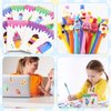 BOIKOKY 148Pcs Ice Cream Party Favors Set - 24 Ice Cream Notebooks, 24 Decorative Pens, 100 Stickers for Kids Ice CreamThemed Birthday Party Class Prizes Supplies