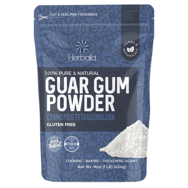 Guar Gum Powder, 16oz, 1 Lb, Gluten Free, Baking Thickener & Binder, Food Grade, Keto Friendly, non-GMO