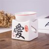 Feng Shui Zen Ceramic Essential Oil Burner Diffuser Tea Light Holder Great For Home Decoration & Aromatherapy "LOVE" OLBA104