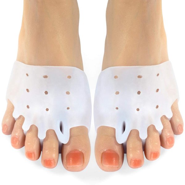 Gel Metatarsal Pads 6Pcs, Ball of Foot Cushions with Breathable Honeycomb Toe Separator Mortons Neuroma Callus Metatarsal Foot Pain Relief Bunion Forefoot Cushioning Relief Women (Style 2)