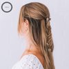 TELETIES - Tiny Hair Clip - Strong Grip, Bendable Teeth, Comfortable Curved Design - Ideal for Thin Hair, Kids, Half-up Hairstyles - For All Hair Textures - Blonde Tortoise