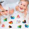 DEEKIN 24 Pcs Splat Rubber Ducks 2 Inch Camouflage Ducks Bath Tub Gifts Floating Splat Rubber Ducks for Cruise Ships 6 Colorful Ducks for Cruise Ships Party Favors
