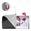 Duduho Winter Snowman Mailbox Cover Magnetic Winter Mailbox Wraps Post Box Cover Décor 21x18 in