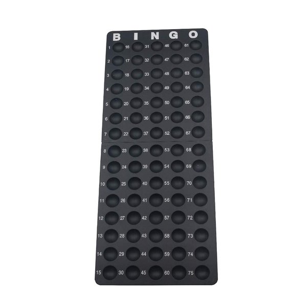 Yuanhe Bingo Board Ball Holder - for 7/8" Bingo Balls, Bingo Master Board Balls Tray Rack for Bingo Game, Great for Parties, Family Game Nights