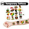 48 PCS Happy Juneteenth African Party Favors 24PCS Tattoos Stickers 24PCS Slap Bracelets Wristbands Perfect for Themed Birthday Baby Showers or Classroom Rewards Ideal Decor and Gifts for Adults