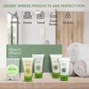 Desert Breeze Amenity Kit | Boxed Hotel Toiletries | Bulk Set 1oz Travel Size Shampoo, Conditioner, Lotion, Body Wash & Body Bar Soap for Guest Hospitality AirBnB/Vacation Rentals | 1 set per case