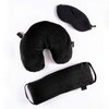 Bucky Eden Collection Lightweight Eye Shade Mask with Reusable Ear Plugs, Black