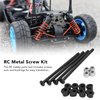 RC Screw Kit, Steel Screws and Nuts Plastic Bushing RC Hardware Screw Kit for Wltoys 144010 144002 124016 124017 RC Cars