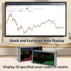 Vastarry Real-Time Crypto Ticker Bitcoin Stock Ticker Monitor Display Digital Clock Weather, Temperature, Humidity, 64 * 32 Pixel Screen