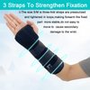 TANDCF Unisex Forearm and Wrist Support Splint Brace Double Fixation Wrist Brace for Carpal Tunnel,Adjustable Night Time Forearm Immobilizer Brace Splints,9.8 inch (25cm) length(LH/S)