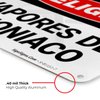 Danger Ammonia Fumes Bilingual Sign, 10x7 Inches, Rust Free .040 Aluminum, Fade Resistant, Made in USA