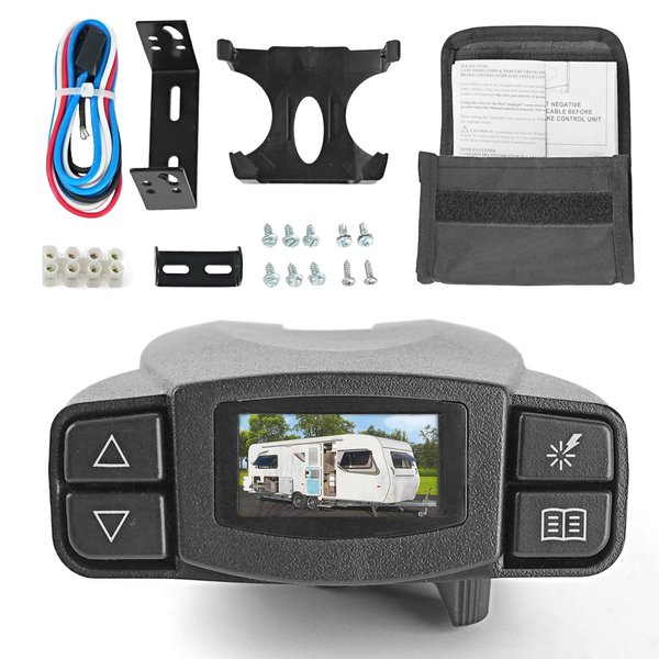 HRepair 90195 Electric Proportional Trailer Brake Controller fits for Silverado, Ram, Tacoma, F150 Truck Brake Controller Replace Tekonsha P3 Brake Controller