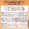 360 Kinds Luminous Tattoos For Kids, Robots/Sharks/Cars/Various Animals, Etc Mixed Styles Temporary Tattoo Stickers For Boys And Girls, Glow In The Dark Party Supplies, Kids Gifts