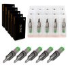 TATELF 50pcs Professional Disposable Tattoo Cartridge Needles Curved Magnum Sterilized Mixed 7RM 9RM 11RM 13RM 15RM for Tattoo Pen Rotary Machine Kit Tattoo Supplies(Upgrade RM)