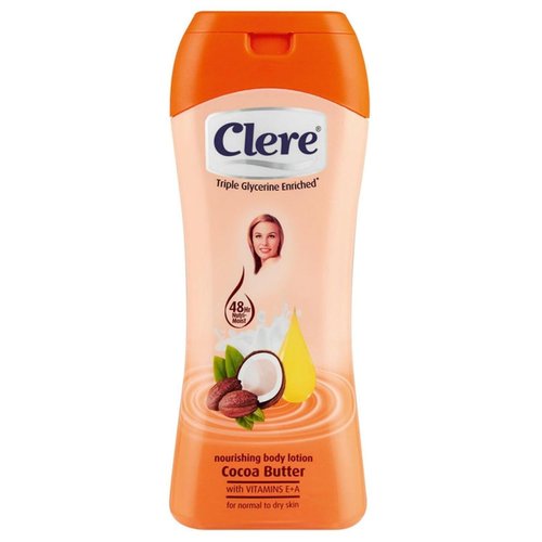 CLERE Hand and Body Lotion, Nourishing Cocoa Butter 400 ml