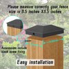 4X4(3.5in x 3.5in) Wood Fence Post Caps, PP Plastic Water-Proof UV-Proof, Keep Post from Cracking and Rotting,for Decks or Corridors,Outdoor Post Caps Cover, Fence Wood Post (6pcs, Black）