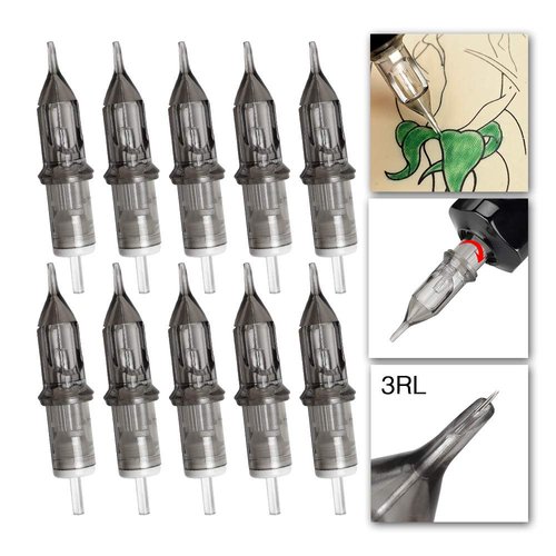 Tattoo Cartridge Needles, ATOMUS 20pcs 1RL 3RL 5RL 7RL 9RL 11RL Round Liner Disposable Tattoo Needle (20pcs 3RL)