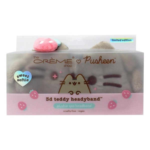 The Crème Shop 3D Teddy Headband, Spa Headband, Headband for Washing Face, Skincare Headbands, Headbands for Women (Sweet Softie)