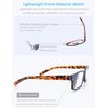 MODFANS 5-Pack Reading Glasses 1.0 Mens/Womens,Readers Comfort Spring Hinges,Sun Reader