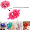 18pcs Baby Girls Chiffon Rose Flower Hair Barrettes Baby Pearl Flowers Hairband Accessories for Kids Toddler Teens (9 color)