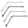A&F Rod Decor - Phife Corner Window Curtain Rod 48-84 inch (each side) - Black