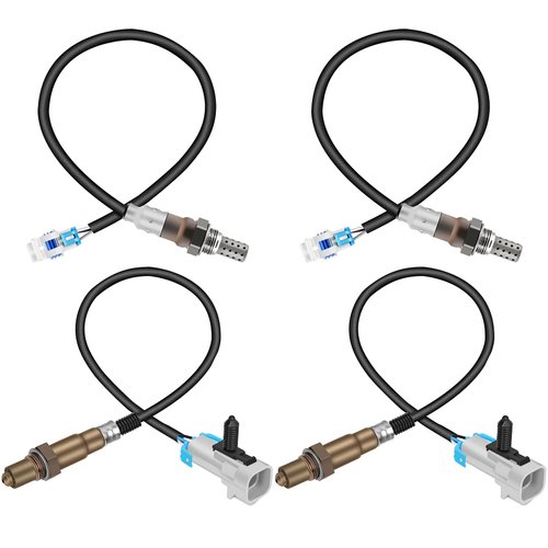 QIJIAUTO Oxygen Sensor Compatible for Chevy Silverado Tahoe Suburban 1500 2500 Escalade Avalanche for GMC Yukon XL 1500 Sierra 1500 2500 HD 3500 HD 234-4668 213-4229 12569429, 12573005, Set of 4