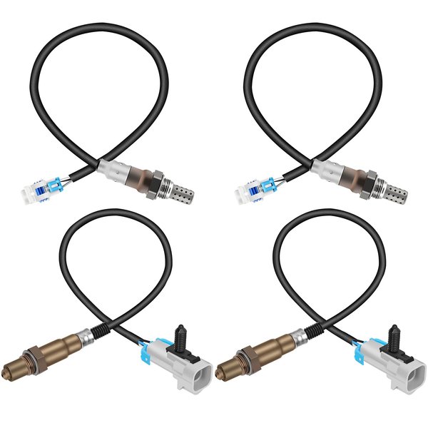 QIJIAUTO Oxygen Sensor Compatible for Chevy Silverado Tahoe Suburban 1500 2500 Escalade Avalanche for GMC Yukon XL 1500 Sierra 1500 2500 HD 3500 HD 234-4668 213-4229 12569429, 12573005, Set of 4
