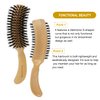 VESS Natural Luster 100% Boar Bristle Hair Brush S Type Brushing Brush NL-1400 Made in Japan