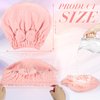 4 Pcs Microfiber Hair Drying Towels Fast Drying Shower Cap Ultra Absorbent Hair Turban Head Wrap with Bow Knot Plopping Towel for Women for Curly Long Thick Wet Hair