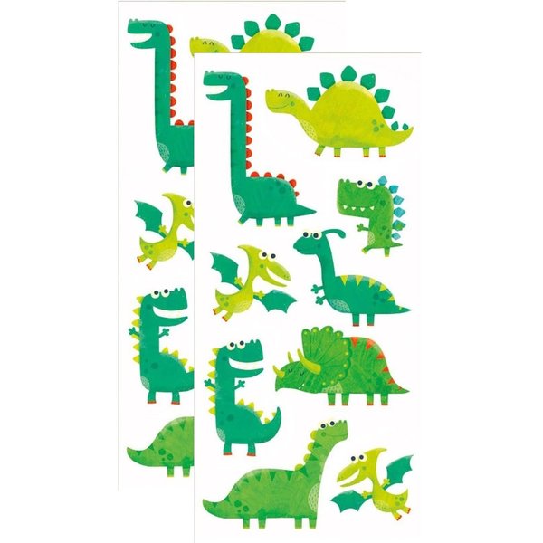 Playhouse Green Apple Scented Scratch & Sniff Sticker Sheets - Silly Dinosaurs 1 Pack