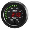 ZHSYMX Universal 52mm Water Temperature Gauge with Alarm and 1/8 Npt Sensor Car Digital Meter Red Display Green Ambient Light Temp 100-300F(38-150C)